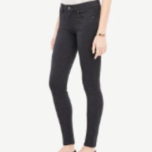 Ann Taylor Ponte Skinny Pants in Charcoal Grey